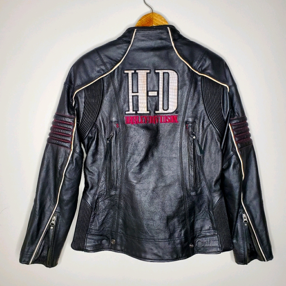 Harley Davidson leather riding jacket w/lining